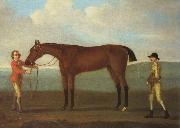 Francis Sartorius Molly Long Legs With Jockey and Groom oil